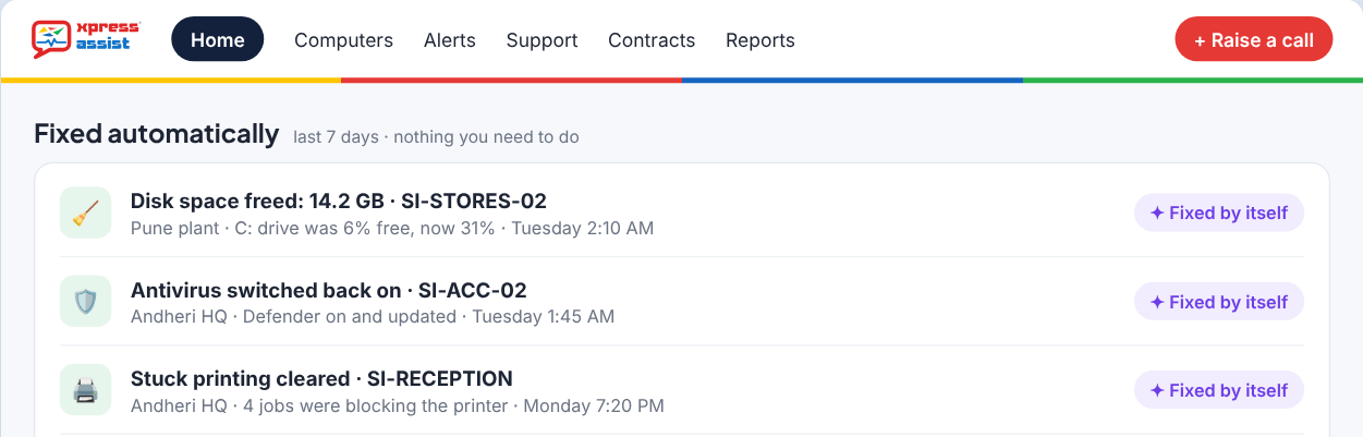 Fixed automatically, in the customer control panel